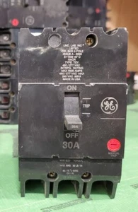 GE TEY330 3pole 30amp 480v circuit breaker type TEY NEW! - Picture 1 of 2