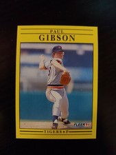 1991 Fleer Baseball Card #337 Paul Gibson - Detroit Tigers 