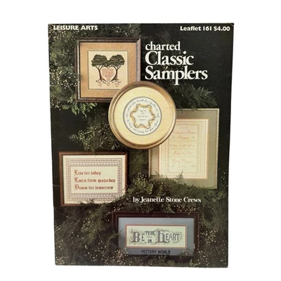 Vintage Classic Samplers Cross Stitch Instruction Leaflet 1979 #161 Cottage  - Image 1 of 3