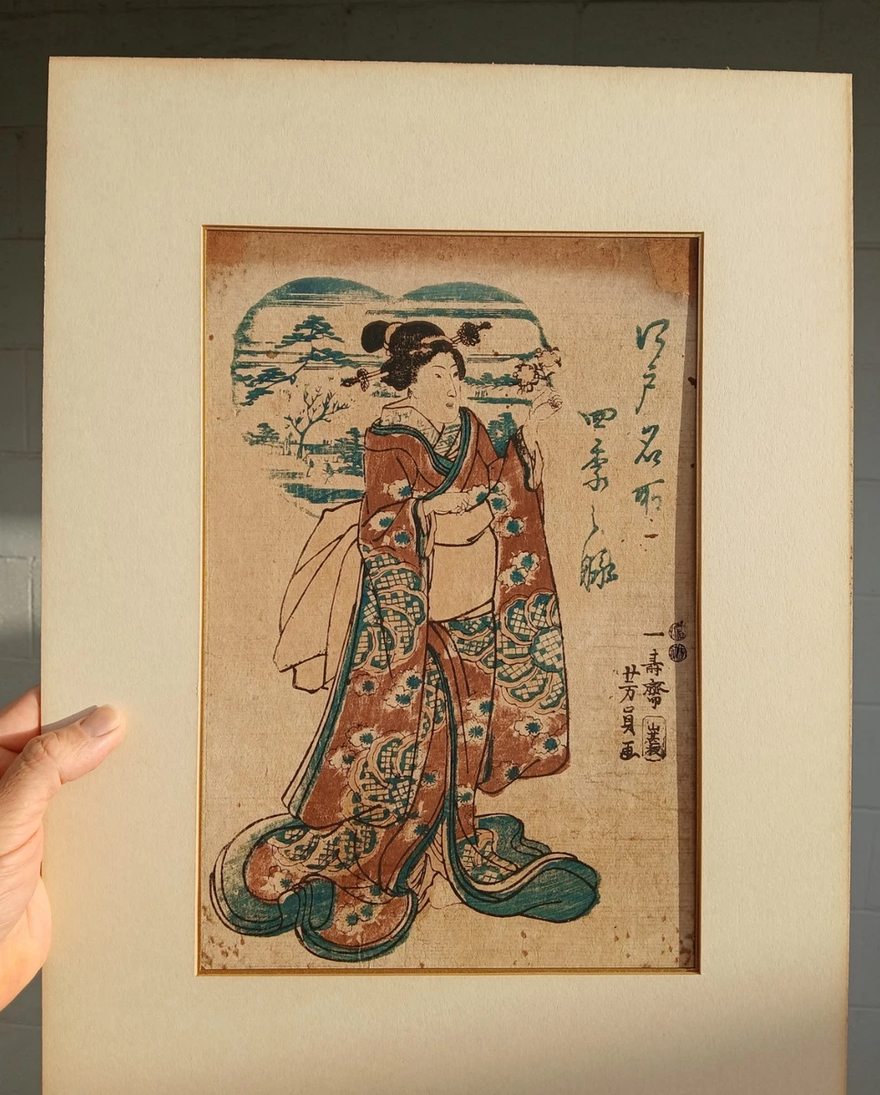 日本　版画　絵　1970年代 古董日本版画| eBay