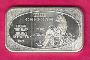 THE GUEPARDO BARRA DE ARTE DE PLATA .999 - Imagen 1 de 2