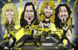 Original Stryper Caricature 11 X 17 Poster - Picture 1 of 1