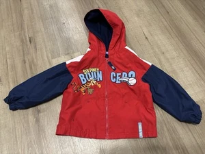 Disney Vintage Y2K Tigger Baseball Red & Blue Full Zip Hoodie Size 2T - Picture 1 of 13