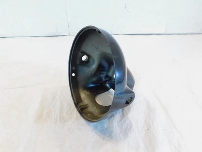 Honda Nighthawk CB250 CM450C Custom Black Front Headlight Headlamp Light Housing - Image 1 of 4