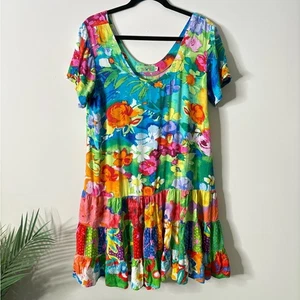 Jams World Damen Hattie Day leuchtendes Etuikleid Hawaii Blumen mehrfarbig Medium - Bild 1 von 5