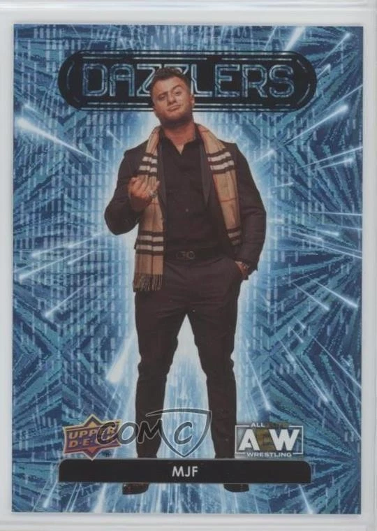 2023 Upper Deck AEW All Elite Wrestling Dazzlers Blue MJF #DZ-41 - Image 1 of 2