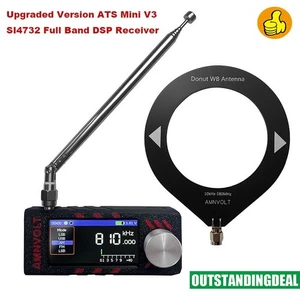 ATS Mini V3 SI4732 Full Band DSP Receiver +Donut WB Antenna+ Telescopic Antenna - Picture 1 of 5