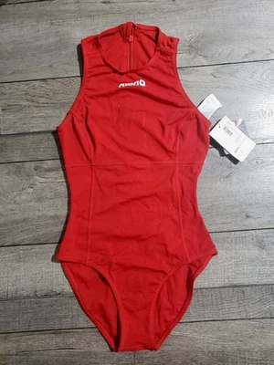 Traje de baño Arena Team polo acuático liso de una pieza para mujer talla 32 rojo Foto 1 de 4