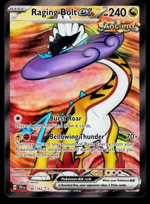 Raging Bolt ex #196/162 Pokemon SV05: Temporal Forces - Image 1 of 2