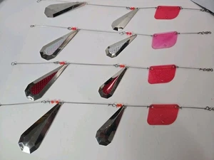 (4) Parafango Luhr Jensen modello T Ford argento rosso prisma USA - Foto 1 di 9