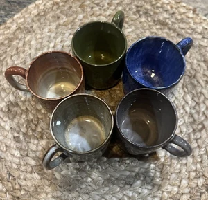 Handgefertigte Keramik Espressotassen 5er Set - Bild 1 von 17