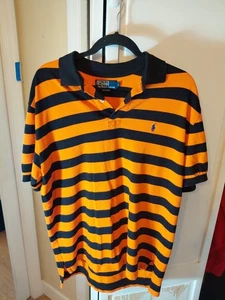 VTG Polo Ralph Lauren Shirt Mens Large Polo Orange flap back - Picture 1 of 4