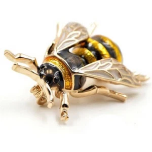 1 Stück Hummel Brosche Emaille gelb Biene Insekt Brosche Brosche Bankett Pins Geschenk - Bild 1 von 4