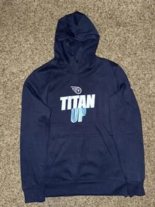 Nike Kids Tennessee Titans Navy Fan Gear Local Club Pullover Hoodie - Picture 1 of 14