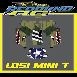 losi mini t truck 1/16th body graphics kit /decal /sticker - Picture 1 of 3