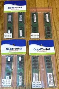 14GB of Memory DDR2 for Dell HP Optiplex GOOD TECH TESTED 6pc 2GB 2pc 1GB *8-pcs - Picture 1 of 11