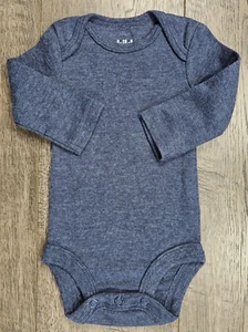 Baby Boy Clothes Child Mine Carter's Newborn Blue Marbled Bodysuit - Picture 1 of 2