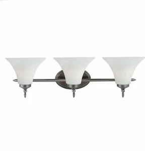 Sea Gull Lighting Montreal 3-Light Antique Brushed Nickel Vanity Light - Picture 1 of 2