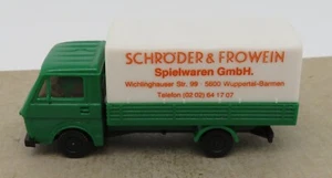 Herpa Ho 1/87 Volkswagen Lt 28 Green Tarpaulin Schroder & Frowein No Box - Picture 1 of 7