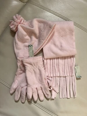 Antiguo conjunto de bufanda azul marino para niñas talla L/XL/M Foto 1 de 4