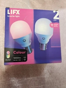 LIFX Colour A60 1000lm B22 Smart Bulb (2 Pack) Brand New - Afbeelding 1 van 6