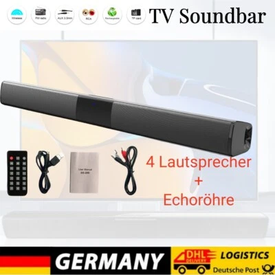 Surround Sound Bar 4 Lautsprechersystem mit Fernbedienung Kabelloser Bluetooth - Bild 1 von 4