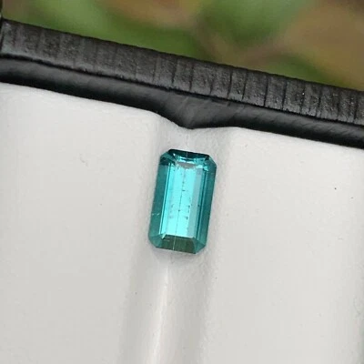 Rare Blue Emerald Cut Natural Tourmaline Loose Gemstone, 1.60 Ct-Top Quality AFG - Image 1 of 4