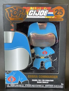 BRAND NEW! Funko Pop! Pin G.I. Joe Cobra Commander - #25 2023 Enamel Pin Hasbro - Picture 1 of 3