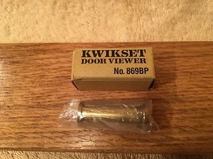 Kwikset Brass/Glass Door Viewer Peep Hole - Bild 1 von 5