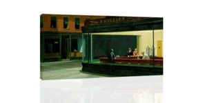 Nighthawks - CANVAS OR PRINT WALL ART - Picture 1 of 2