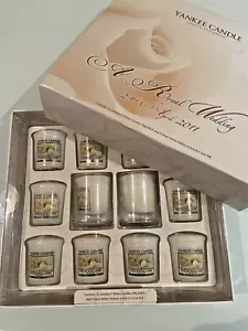 Yankee Candle A ROYAL WEDDING Kate & William NIB 12 x Wedding Day Votives glass - Picture 1 of 5