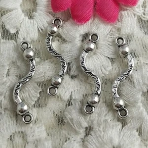 Free Ship 120 pcs Antique silver nice connectors 23x5mm H-3930 - Picture 1 of 4