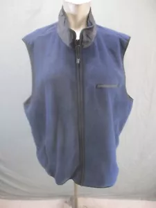 NWT Jennifer Moore Size 3X Womens Blue Full Zip Stand Collar Fleece Vest 739 - Picture 1 of 10