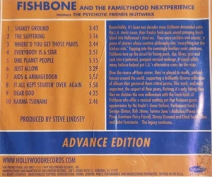 Fishbone Presents The Psychotic Frends Network Promo CD 2000 VG+ - Picture 1 of 1