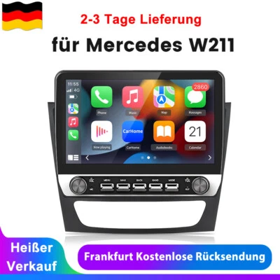 Für Benz CLS E-Klasse W211 W219 Android14 Carplay Autoradio GPS Navi WIFI BT 32G - Bild 1 von 4