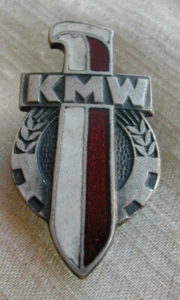 OLD KMW Polish Army BADGE - Youth Army Club - Poland WARSAW PACT LWP moro time - Picture 1 of 3