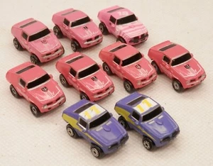 Micro Machines 1974 Pontiac Firebird Trans-Am Hardtop x9 Pink & Purple - Picture 1 of 2