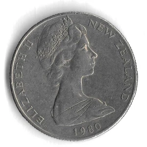 1980 New Zealand 50 Cents World Coin - Mintage 8,000,000 - KM# 37.1 - Picture 1 of 2