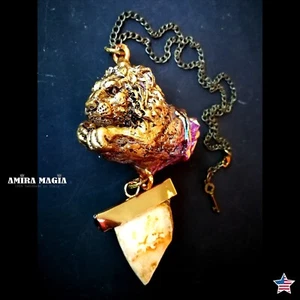 Lion Talisman Magic Necklace Pendant Amulet Viking Symbol Wild Jewelry Dandelion - Picture 1 of 24