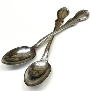 Towle Sterling Silver set of 2 French Provincial Demitasse Spoon with Monogram - Picture 1 of 10