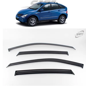 Smoke Tinted Weather shields 4p for 2006 -2011 Ssangyong Actyon. - Picture 1 of 7