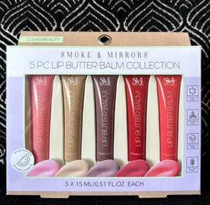5pk BELLEZA LIMPIA HUMO Y ESPEJOS MANTEQUILLA LABIAL BÁLSAMO LABIAL COLECCIÓN LÁPIZ LABIAL CREMOSO - Imagen 1 de 9
