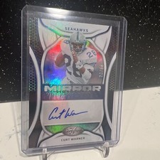 Curt Warner 2022 Panini Certified Seahawks Auto /99 Mirror Signatures 