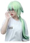 Perücke für Spiel Cosplay Kostüm Halloween hellgrünes Haar