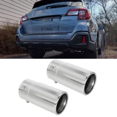 For Subaru Outback Car 2PCS Exhaust Pipe Tail Muffler Tip Throat Tailpipe Foto 1 de 4
