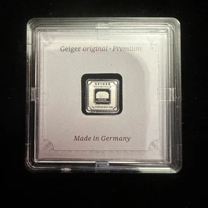 1g gram Geiger Edelmetalle .999 Fine Silver Square Encapsulated In Assay - Picture 1 of 7