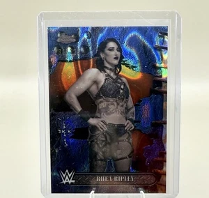 RHEA RIPLEY 2025 Topps Chrome WWE Cactus Jack Blue Raywave  /125 Mami - Picture 1 of 4