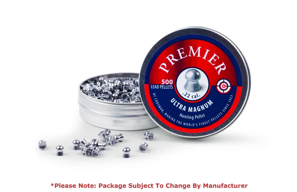 Куполообразные гранулы Crosman калибра .22 Premier Ultra Magnum — 500 штук — LDP22 - Изображение 1 из 1