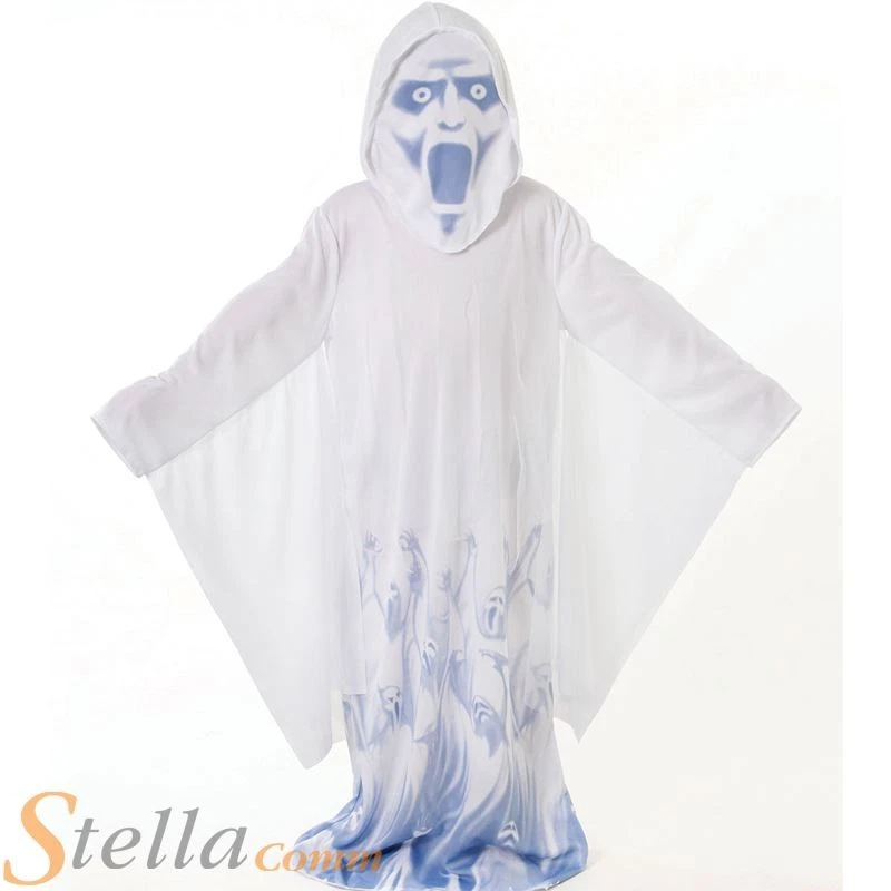 Disfraz de Tomador de Almas para Niños Fantasma Demonio Halloween Horror Vestido Elegante Conjunto Foto 1 de 1