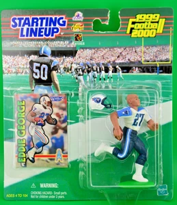 1999-00 Kenner Starting Lineup NFL Eddie George Tennessee Titans/Houston Oilers - Picture 1 of 2